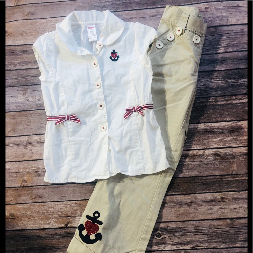 Vintage Gymboree matching set! Girls Size 7/8